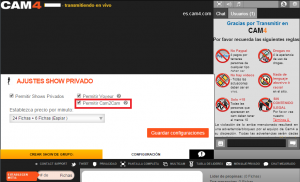 Funciones de Cam4 Cam4 FAQ