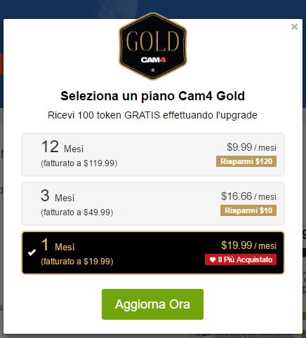 gold membership 1 mese